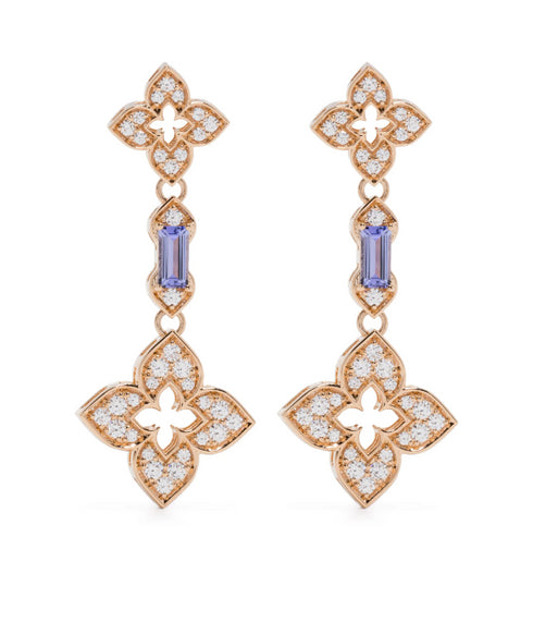 18kt rose gold Venetian Princess diamond earrings